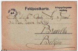 Kriegsgefangenensendung : Feldpostkarte  - SOLTAU Z (Hannover) Geprüft 44 -  26 IX 17  Vers Bruxelles - Kriegsgefangenschaft