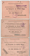 Kriegsgefangenen Sendung : 3 PK Kriegsgefangenenlager HAMELN Janvier,août Et Octobre 1917 Geprüft P34, P57 & P58 - Kriegsgefangenschaft
