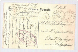 FORTUNE  ?  CP Franchise  Militaire  C.P.T. Compagnie Des Travailleurs ADINKERKE  Obl 28 VI 19 Vers Cheratte Wandre - Fortune (1919)