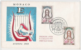 FDC Premier Jour EUROPA 1963 MONACO - Otros & Sin Clasificación