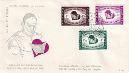 FDC BELGIQUE P.PIRE Fondateur De L'Europe Du Coeur  25 II 1959 - Non Classificati