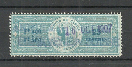 SCHWEIZ Switzerland O 1907 Canton De Genève Timbre Estampillé Revenue Tax Steuermarke - Fiscaux