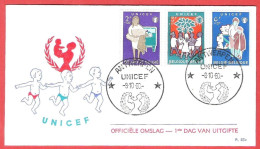 FDC  TP1153 à 1158  UNICEF Nations Unies Pour L'enfance  C.O.B. 27.50 - 1951-1960