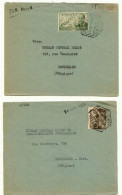ESPAGNE 2 L POR AVION CORREO AEREO Obl VALENCIA  VIII 1953 Vers Bruxelles Mezquita Apartado Correos, 41 - Cartas & Documentos