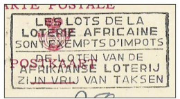EP Flamme  Thématique LOTERIE AFRICAINE ! Exemption D'impôt ...  AFRIKAANSE LOTERIJ -1962 - Zonder Classificatie