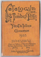 Catalogue Timbre Poste YVERT & TELLIER  Champion 1935  -prix 60 F Belges ! Bon état Général -  1423 Pages - France