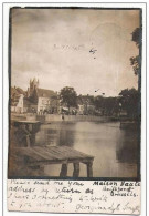 Carte Photo (cp Sensible "VELOX"!) Obl BOITSFORT 5 IX 04 Vers Florence (vignette Italienne Retour) + Obl Brux Facteurs - Watermaal-Bosvoorde - Watermael-Boitsfort