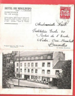 Carte Lettre Privée HOTEL NINGLINSPO à NONCEVEUX Aywaille Lawarrée 9 III 1949 Vers Neder Over Heembeek Belles Vues - 1948 Exportación