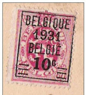 CP Pub  Rocher De Frênes LUSTIN TP 316 Préoblitéré - Tarif Imprimé - Typos 1929-37 (Lion Héraldique)