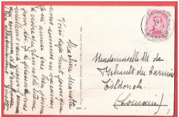 CP Fantaisie   TP ALbert 1 Obl Fortune  BELGIQUE BELGIE 4 Vers Tildonck Louvain - Fortune Cancels (1919)