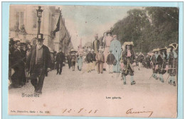 CP Ancienne BRUXELLES Les Géants ... Folklore - Carte Colorisée Cfr état - Feesten En Evenementen