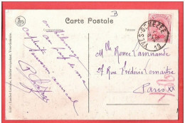CP Yves Gomezée  Vue Prise De L'orphelinat FORTUNE Obl  YVES GOMEZEE 21 VIII 19 Vers Paris - Fortune Cancels (1919)