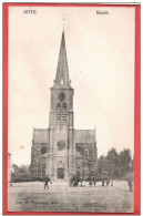 CP PK JETTE Eglise Edit Portenart à Jette Phototypie MARCOVICI  A Circulé En 1926 - Pas Courant - Jette