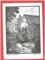 CP PK GRIMBERGEN Gravenmolen Moulin à Eau   Dessin Dekegel 1975 - Grimbergen