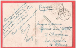 CP LUXEMBOURG Obl 21 V 1919 Vers CHEVETOGNE Avec CENSURE MILITAIRE - Foruna (1919)