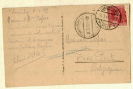 CP LUXEMBOURG Fetschenhof  Guerre 14-18 Obl 10 III 19 Vers TROIS PONTS (Belgique) + CENSURE MILITAIRE Courrier Civil ! - 1914-24 Marie-Adelaide