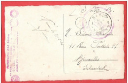 CP HOPITAL MILITAIRE NAMUR  Franchise  Vers Schaerbeek  24 05 1922 ? - Zonder Portkosten