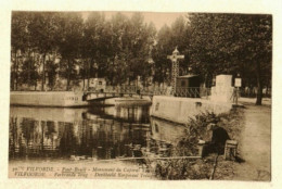 CP GRIMBERGEN  VILVORDE VILVOORDE Monument Du Capitaine Trésignies Pêcheur Pêche Pont Brûlé - Grimbergen