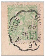 CP Carnaval De NICE - Obl Convoyeur VINTIMILLE à NICE 25 Février 1914 Vers Bruxelles - Postmarks