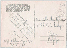 CP (Der Möhnsee) En Franchise BP 51 Par L'ambulant Militaire (ambt.mil.SPWK) Litt. A - 1 VIII 1949 (très Rare)vers Liège - Ambulanti