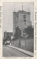 Surrey Education Committee Leatherhead Church Old Postcard - Surrey