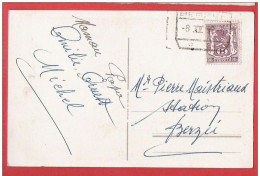 Belgique  Timbre De Service SNCB  S41  Sur Une Carte Fantaisie  !!! Obl 8 II 1952 BERZEE  Station  - Pas Courant - Altri & Non Classificati