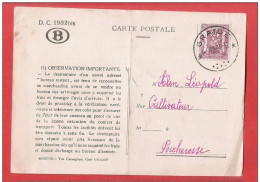 Belgique  Timbre De Service SNCB  S41  Obl 9 XII 1952 Obl étoiles GRAIDE Avec Obl Au Dos - Pas Courant - Autres & Non Classés