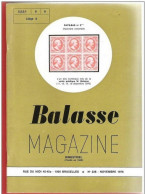 BALASSE MAGAZINE Bimestriel  N°228 Novembre 1976 - Français (àpd. 1941)