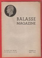 BALASSE MAGAZINE N°38 Mai 1945  :  44  Pages Avec Articles Intéressants - Français (àpd. 1941)