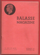 BALASSE MAGAZINE N°35 Septembre  1944   :  52  Pages Avec Articles Intéressants - Français (àpd. 1941)