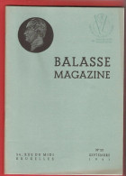 BALASSE MAGAZINE N°23 Septembre  1941 52 Pages Avec Articles Intéressants + 6ème Supplément Du Catalogue BALASSE 1940 - Francesi (dal 1941))