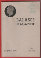 BALASSE MAGAZINE N°22 Juin-juillet 1941 56 Pages Avec Articles Intéressants + 5ème Supplément Du Catalogue BALASSE 1940 - Frans (vanaf 1941)