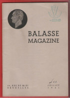 BALASSE MAGAZINE N°22 Juin-juillet 1941 56 Pages Avec Articles Intéressants + 5ème Supplément Du Catalogue BALASSE 1940 - Französisch (ab 1941)