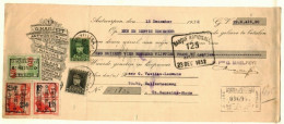 ANTWERPEN  Eik Mahonnie ... G.Maelfeyt  Képi TP 318 Et 323 Obl 28 XII 1932 + TP Fiscaux   Tarif Intéressant ! - 1931-1934 Kepi