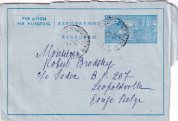 AEROGRAMME Vers Congo Belge Sedec  Obl AUDERGHEM OUDERGEM 1 VII 1957 - Aerogramas