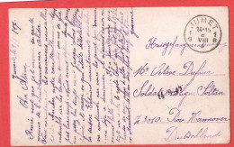 14-18 Kriegsgefangenen Karte Courrier Carte Fantaisie  Franchise  Vers Un Prisonnier Belge Censure Geprüft  SOLTAU - Prisonniers