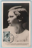 2 Cartes Maximum Cards - Dynastie S.A.R. La Princesse Joséphine-Charlotte Antituberculeux  TP458  Obl Liège - 1905-1934