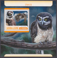 2017 Sierra Leone 8614/B1251 Birds - Owls 11,00 € - Uilen