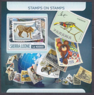 2017 Sierra Leone 8544/B1237 Fauna / Stamps On Stamps 11,00 € - Postzegels Op Postzegels