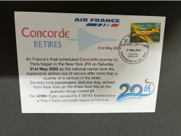 (2 R 2) 20th Anniversary Of The Final Air France CONCORDE Flight From USA To Paris (31st May 2003) - Otros & Sin Clasificación