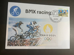 (2 R 2) Paris 2024 Olympics Games - BMX Freestyle Cycling (with OZ Cycling Stamp) - Zomer 2024: Parijs