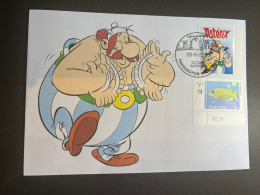 (2 R 2) Asterix - Obelix - With Australian Stamp + Asterix & Obelix French Cinderella Stamp - Otros & Sin Clasificación