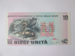 Italy 10 Dieci Unita UNC Test Banknote 2016 Issued By The State Printing Press/polygraphic Institute - [ 8] Vals En Specimen