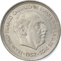 Monnaie, Espagne, Caudillo And Regent, 5 Pesetas, 1960, TTB+, Copper-nickel - 5 Pesetas