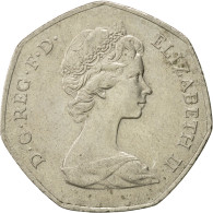 Monnaie, Grande-Bretagne, Elizabeth II, 50 Pence, 1973, TTB, Copper-nickel - 50 Pence