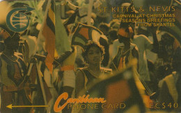 ST.Kitts, 4CSKB002440  EC$40  1990, Carnival At Christmas & Seasons Greetings, Fine Used, RR - St. Kitts En Nevis