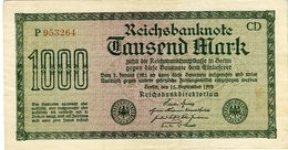 Allemagne Germany 1000 Mark 15 September 1922 P76c - 1000 Mark