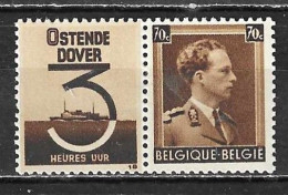 PU97**  Leopold III Col Ouvert - Oostende-Dover - MNH** - LOOK!!!! - Mint