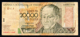 659-Venezuela 20 000 Bolivares 2001 A895 - Venezuela