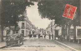 Château Du Loir * La Rue Nationale * Automobile Voiture Ancienne - Chateau Du Loir